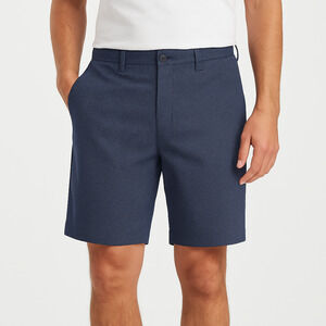 CONSTRUCT Navy Polka Dot Belt‎ Loops Button Closure Casual Shorts Mens W36